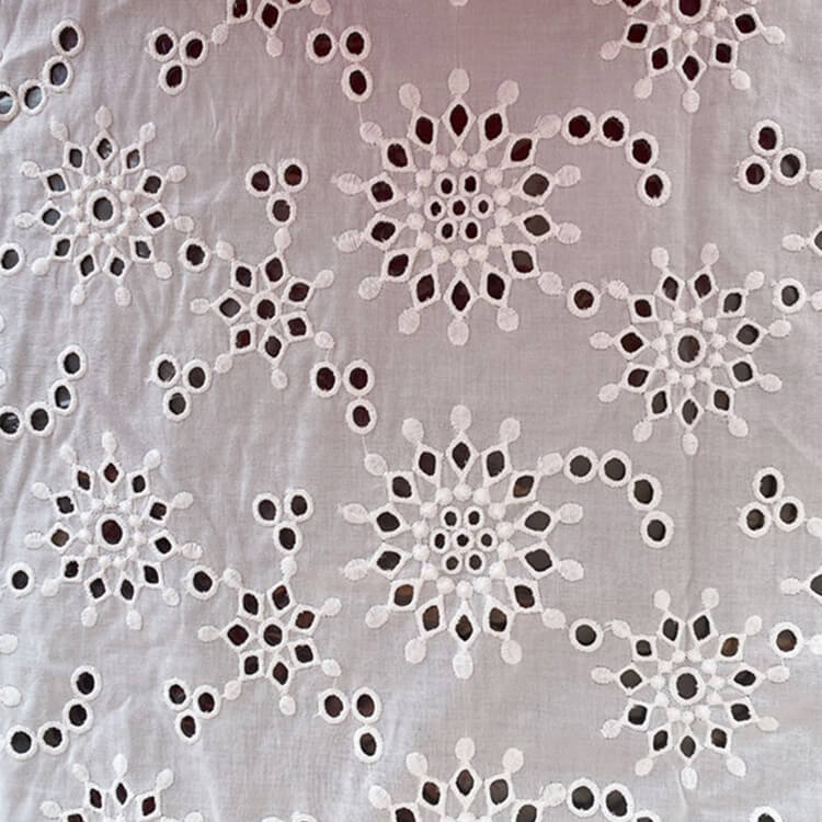 Embroidered Fabric All-Over 100% Cotton for Women's Wear Wholesale Sup 6